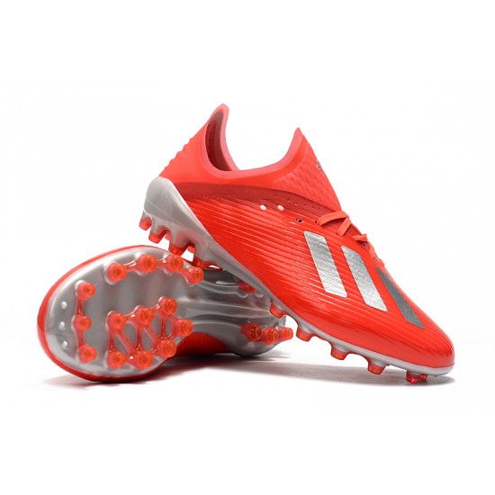 Tienda  Botas de fútbol Adidas X 19.1 AG Rojo Plata