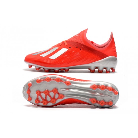 Tienda  Botas de fútbol Adidas X 19.1 AG Rojo Plata