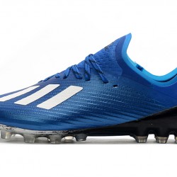 Botas de fútbol Adidas X 19.1 AG Azul real Blanco