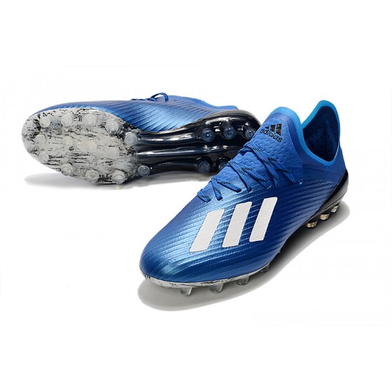 Mejor calidad  Botas de fútbol Adidas X 19.1 AG Azul real Blanco