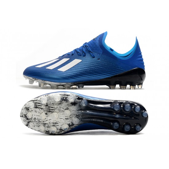 Mejor calidad  Botas de fútbol Adidas X 19.1 AG Azul real Blanco