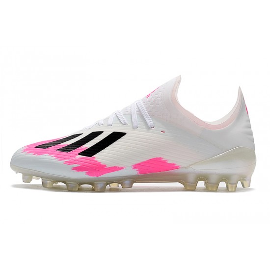 Descubrir  Botas de fútbol Adidas X 19.1 AG Blanco Rosado Negro