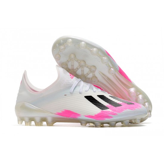 Descubrir  Botas de fútbol Adidas X 19.1 AG Blanco Rosado Negro