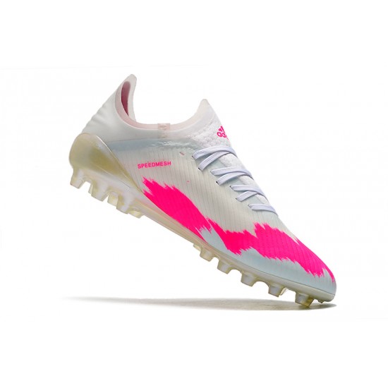 Descubrir  Botas de fútbol Adidas X 19.1 AG Blanco Rosado Negro
