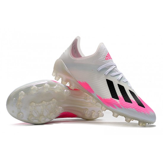 Descubrir  Botas de fútbol Adidas X 19.1 AG Blanco Rosado Negro
