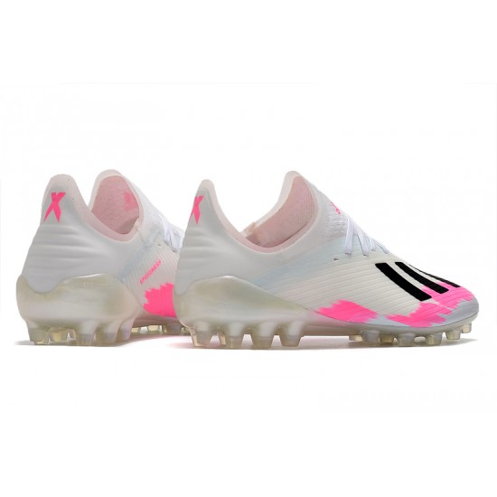 Descubrir  Botas de fútbol Adidas X 19.1 AG Blanco Rosado Negro