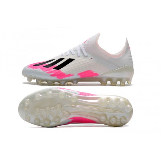 Descubrir  Botas de fútbol Adidas X 19.1 AG Blanco Rosado Negro