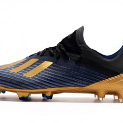 Botas de fútbol Adidas X 19.1 FG Negro Dorado Azul