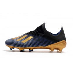 Botas de fútbol Adidas X 19.1 FG Negro Dorado Azul