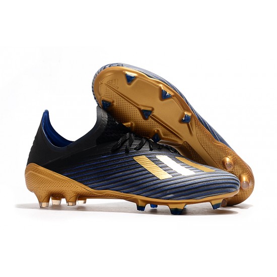 Descubrir  Botas de fútbol Adidas X 19.1 FG Negro Dorado Azul