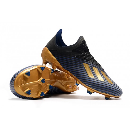 Descubrir  Botas de fútbol Adidas X 19.1 FG Negro Dorado Azul