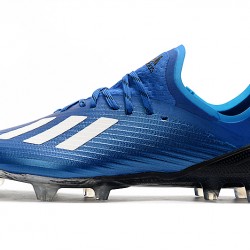 Botas de fútbol Adidas X 19.1 FG Azul Blanco Negro