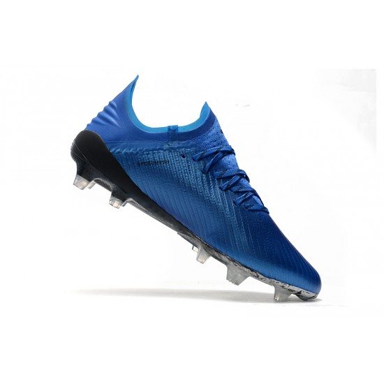 Calidad superior  Botas de fútbol Adidas X 19.1 FG Azul Blanco Negro