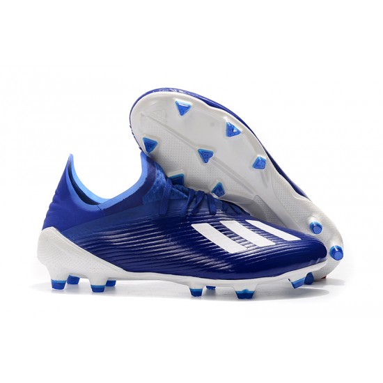 Mejor calidad  Botas de fútbol Adidas X 19.1 FG Azul Blanco
