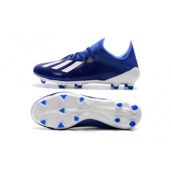 Mejor calidad  Botas de fútbol Adidas X 19.1 FG Azul Blanco