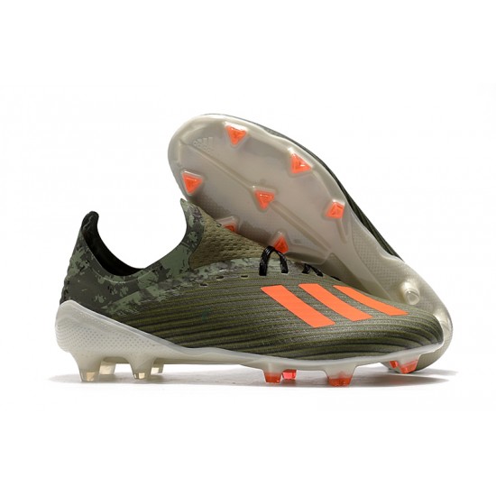 Descubrir  Botas de fútbol Adidas X 19.1 FG Verde Naranja