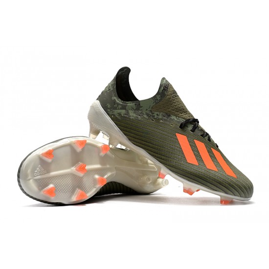 Descubrir  Botas de fútbol Adidas X 19.1 FG Verde Naranja