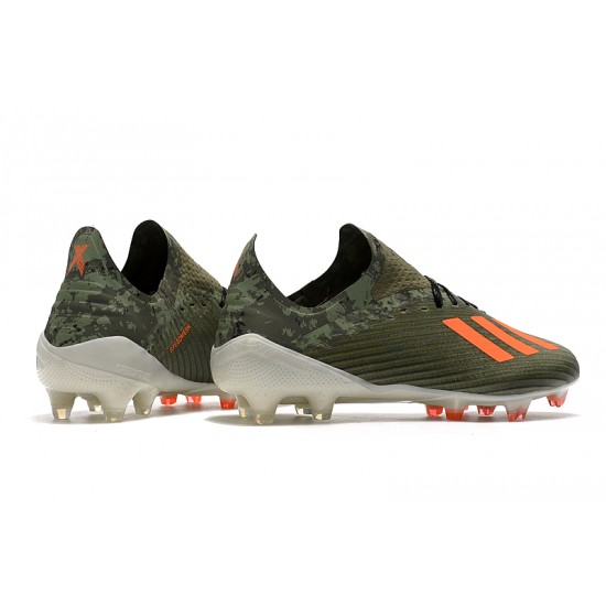 Descubrir  Botas de fútbol Adidas X 19.1 FG Verde Naranja