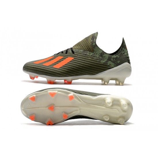 Descubrir  Botas de fútbol Adidas X 19.1 FG Verde Naranja