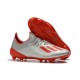 Alta calidad Botas de fútbol Adidas X 19.1 FG Plata Rojo