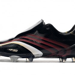 Botas de fútbol Adidas X F506 FG Tunit Laceless Negro Rojo Blanco