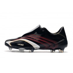 Botas de fútbol Adidas X F506 FG Tunit Laceless Negro Rojo Blanco