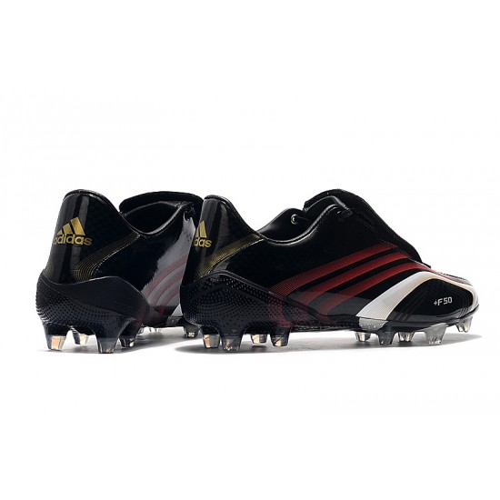 Mejor calidad  Botas de fútbol Adidas X F506 FG Tunit Laceless Negro Rojo Blanco
