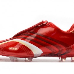 Botas de fútbol Adidas X F506 FG Tunit Laceless Rojo Blanco