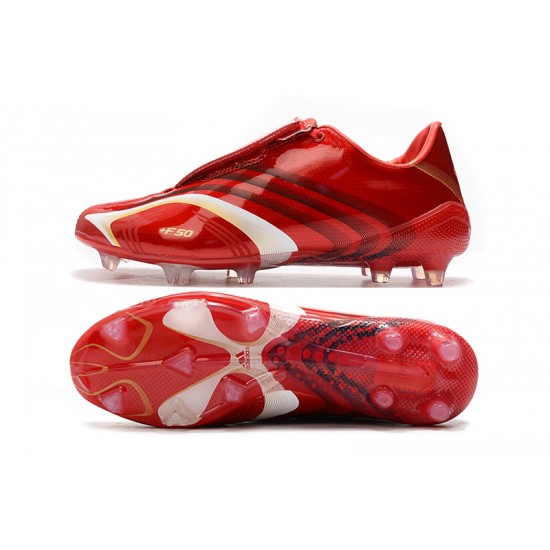 Comprar  Botas de fútbol Adidas X F506 FG Tunit Laceless Rojo Blanco
