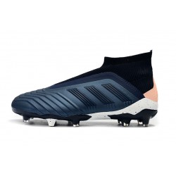Botas de fútbol Adidas Predator 18+ FG Azul oscuro Rosado Blanco