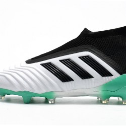 Botas de fútbol Adidas Predator 18+ FG Blanco Negro Verde