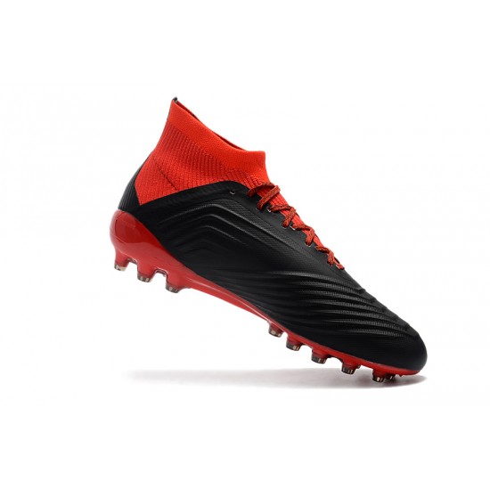 Explorar  Botas de fútbol Adidas Predator 18.1 AG Negro Rojo Blanco