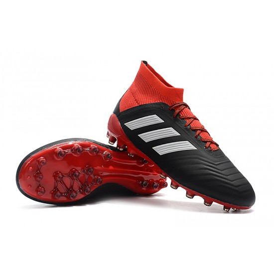 Explorar  Botas de fútbol Adidas Predator 18.1 AG Negro Rojo Blanco