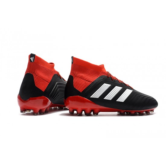 Explorar  Botas de fútbol Adidas Predator 18.1 AG Negro Rojo Blanco