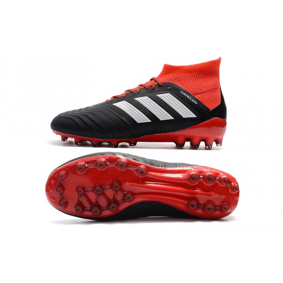 Explorar  Botas de fútbol Adidas Predator 18.1 AG Negro Rojo Blanco