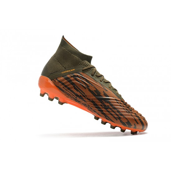Explorar  Botas de fútbol Adidas Predator 18.1 AG Naranja Verde Negro