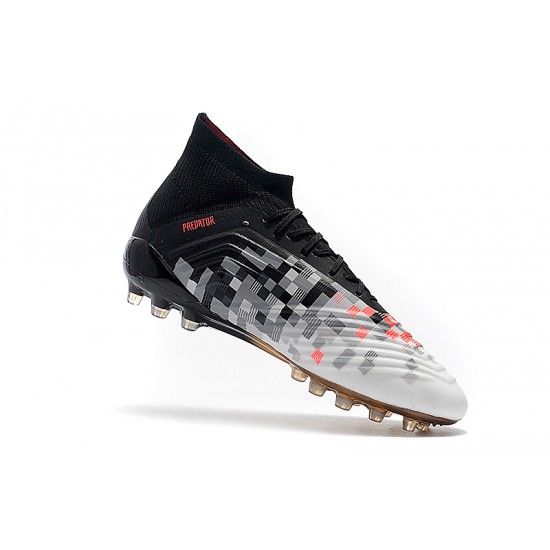 Alta calidad Botas de fútbol Adidas Predator 18.1 AG Blanco Rosado Negro