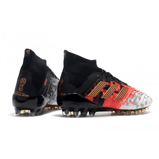 Alta calidad Botas de fútbol Adidas Predator 18.1 AG Blanco Rosado Negro