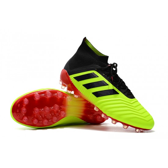 Descubrir  Botas de fútbol Adidas Predator 18.1 AG Amarillo Negro Rojo