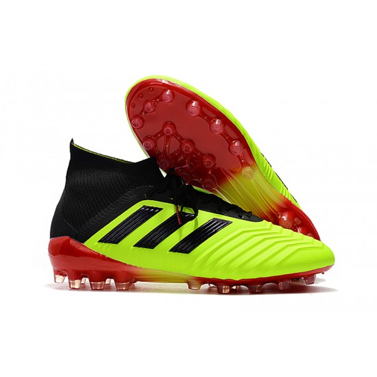 Descubrir  Botas de fútbol Adidas Predator 18.1 AG Amarillo Negro Rojo