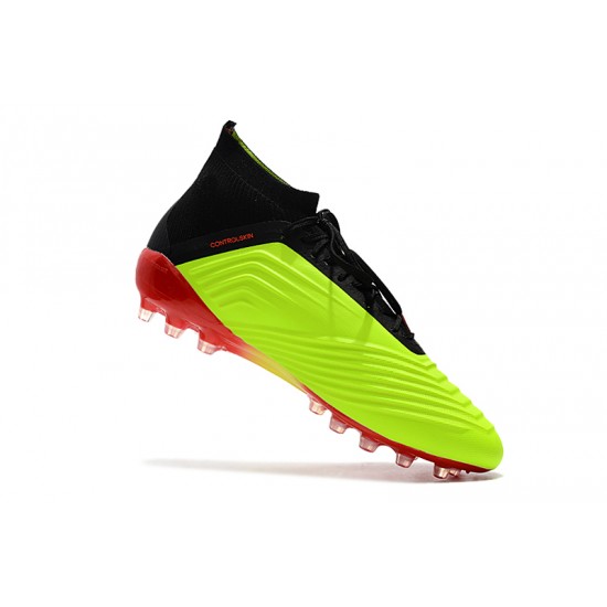 Descubrir  Botas de fútbol Adidas Predator 18.1 AG Amarillo Negro Rojo