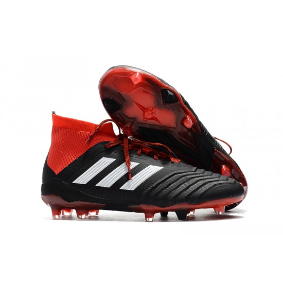 Comprar ahora  Botas de fútbol Adidas Predator 18.1 FG Negro Rojo Blanco