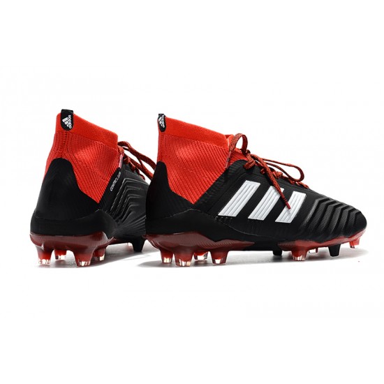 Comprar ahora  Botas de fútbol Adidas Predator 18.1 FG Negro Rojo Blanco