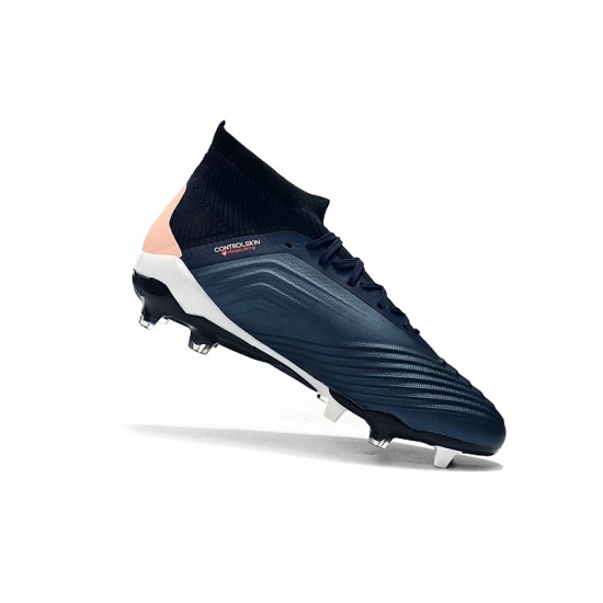 Mejor calidad  Botas de fútbol Adidas Predator 18.1 FG Azul oscuro Negro