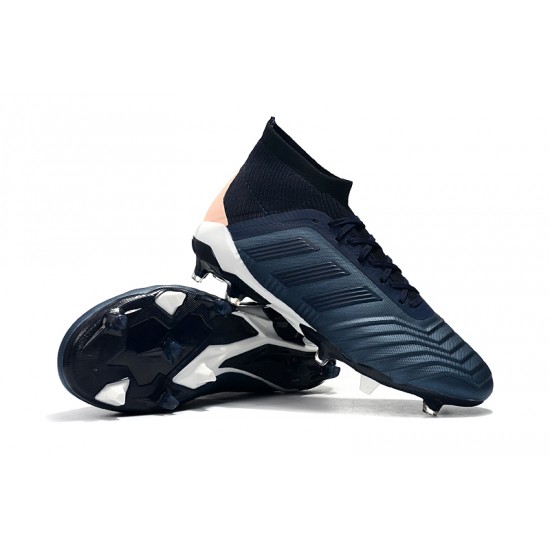 Mejor calidad  Botas de fútbol Adidas Predator 18.1 FG Azul oscuro Negro