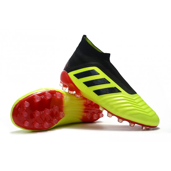 Comprar ahora  Botas de fútbol Adidas Predator 18+AG Amarillo Negro Rojo
