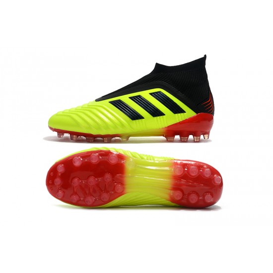 Comprar ahora  Botas de fútbol Adidas Predator 18+AG Amarillo Negro Rojo