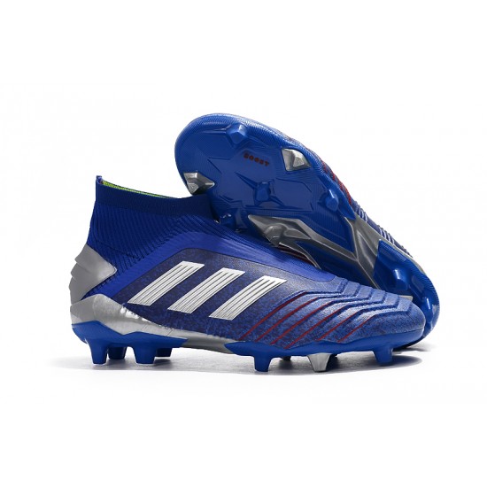 Tienda  Botas de fútbol Adidas Predator 19+ FG 25th Anniversaire Azul Plata