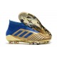 Descubrir  Botas de fútbol Adidas Predator 19+ FG 25th Anniversaire Dorado Azul