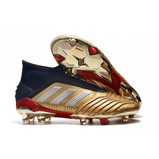 Comprar  Botas de fútbol Adidas Predator 19+ FG 25th Anniversaire Dorado Plata Negro